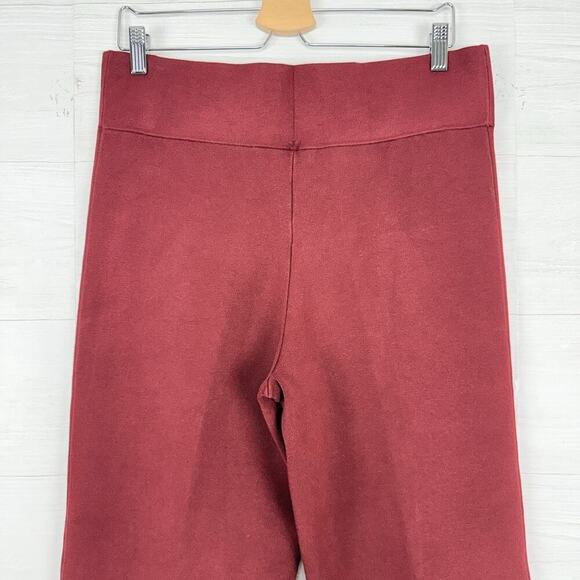 J.Crew Size XL Delaney Kick Out Sweater Pants Red Burgundy Pull On High Rise NWT - Picture 8 of 16